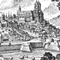 gravure de la vieille-ville/old town gravure de la vieille-ville/old town